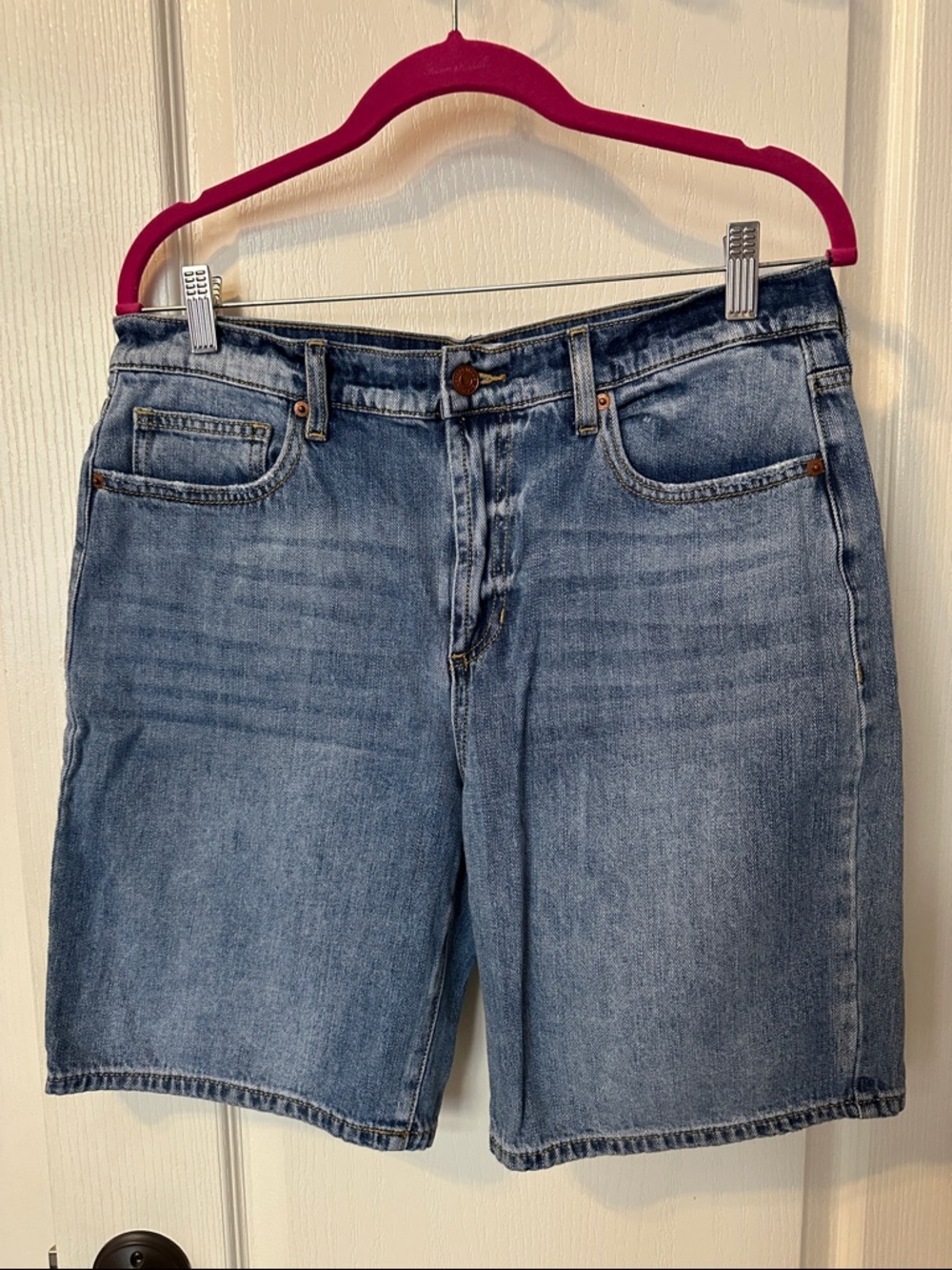 Sneak Peek Light Blue Denim Jean Shorts